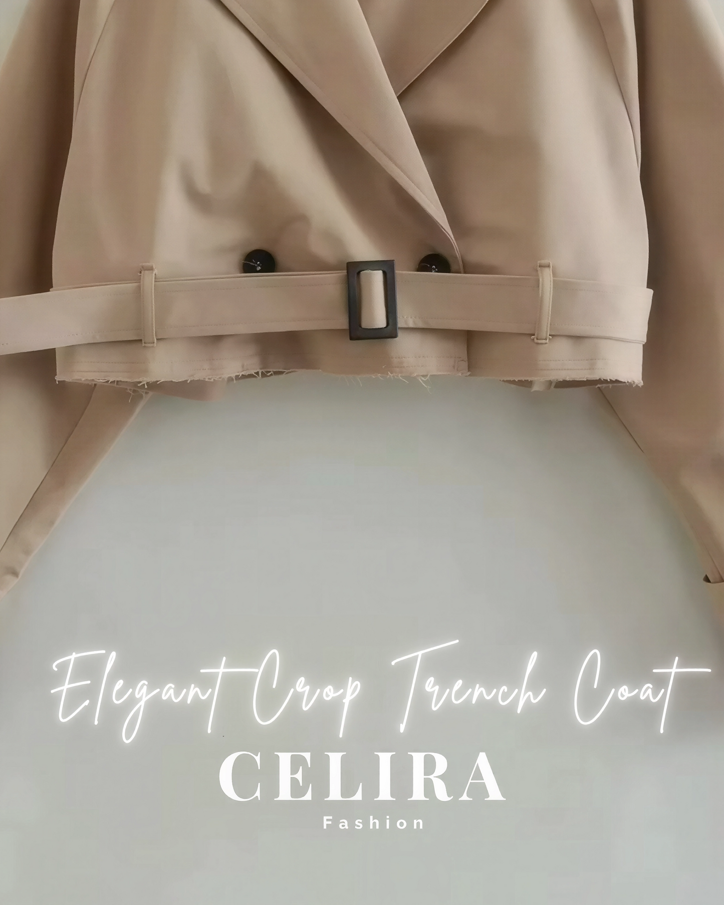 מעיל טרנץ’ קרופ אלגנטי