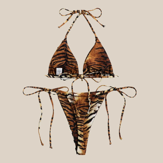 ביקיני בגזרת חוטיני מנומר- טייגר