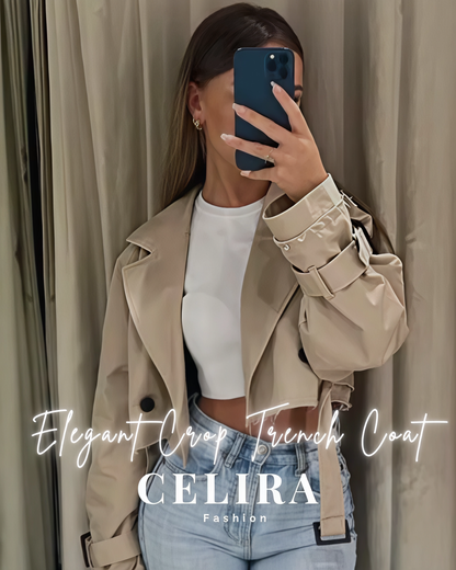 מעיל טרנץ’ קרופ אלגנטי