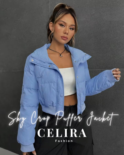 מעיל פוך קרופ – סקיי