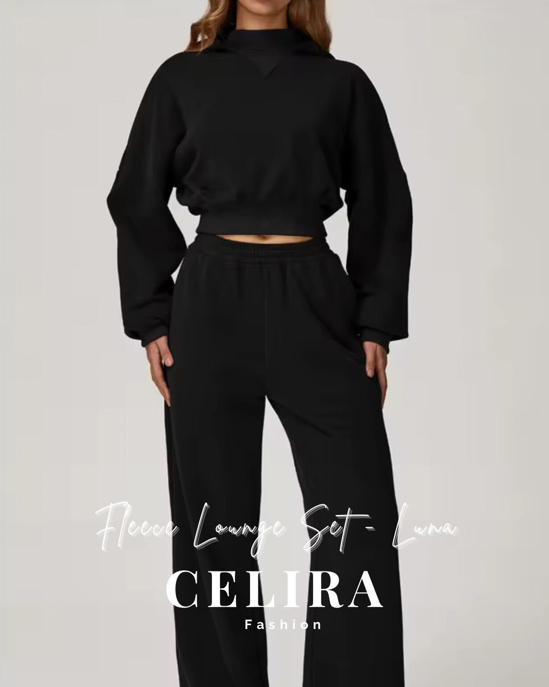 סט פליז חורפי לונה