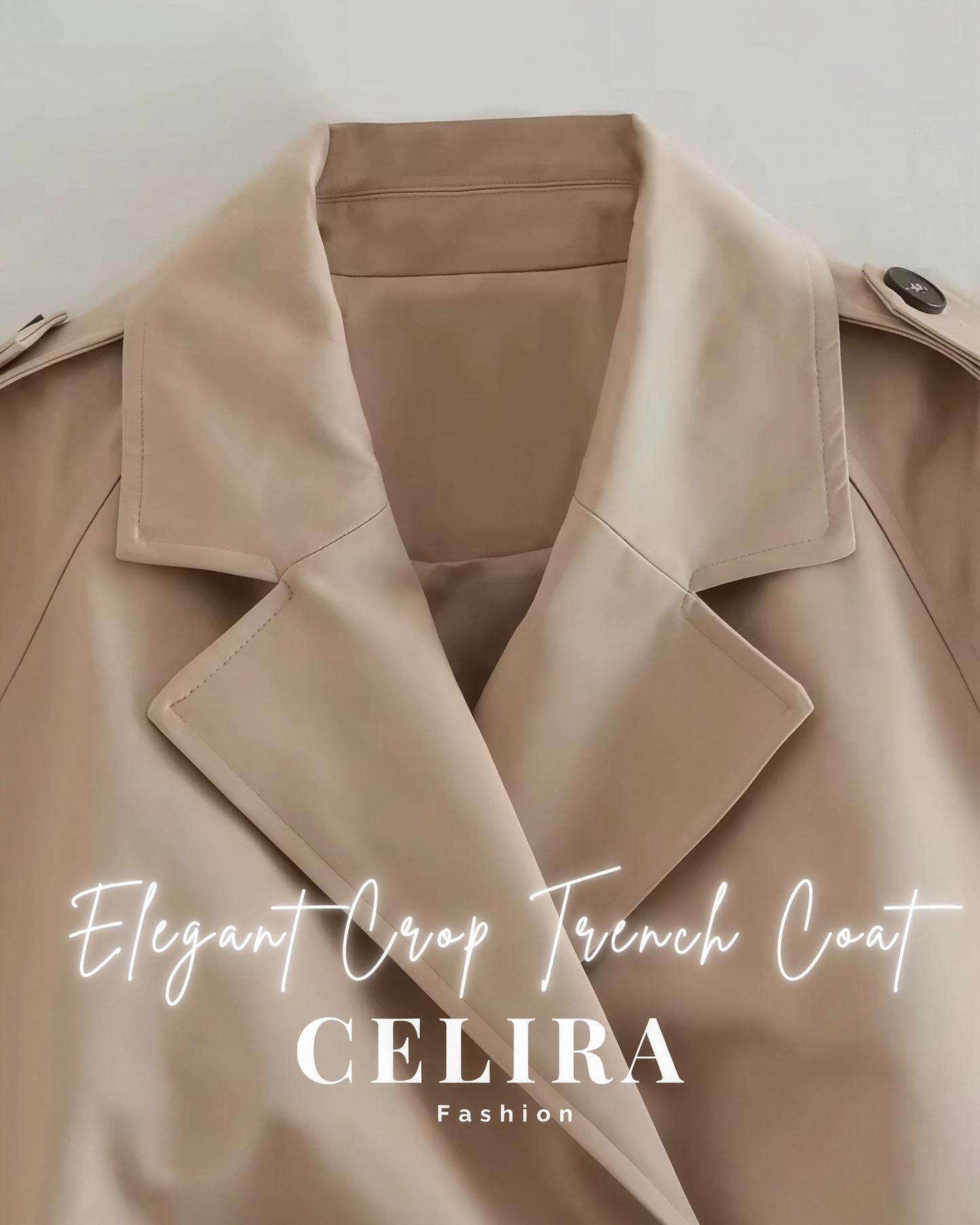 מעיל טרנץ’ קרופ אלגנטי