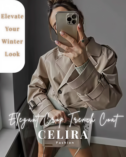 מעיל טרנץ’ קרופ אלגנטי