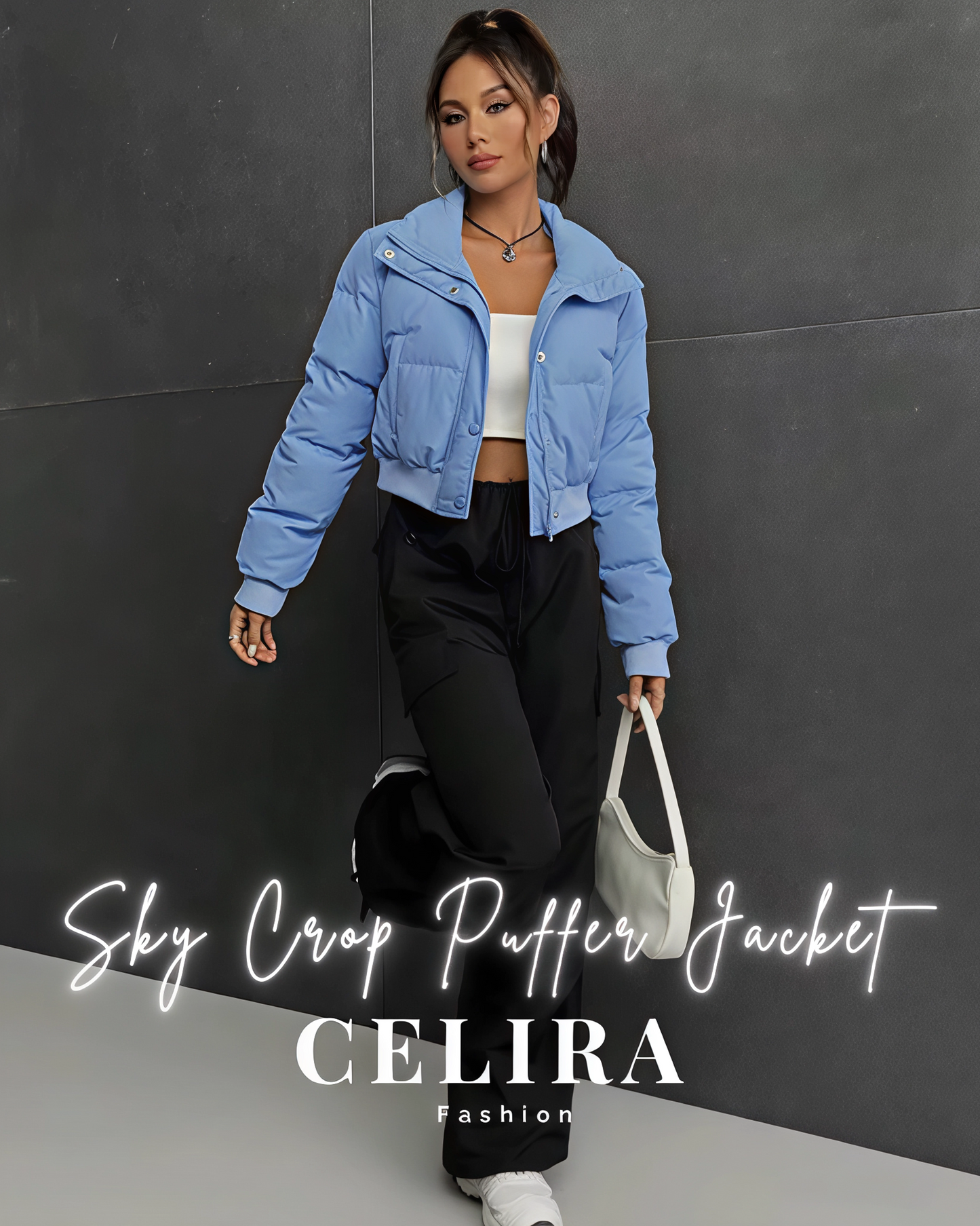 מעיל פוך קרופ – סקיי