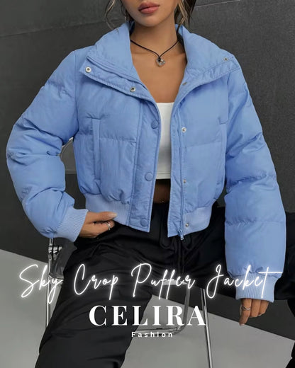 מעיל פוך קרופ – סקיי