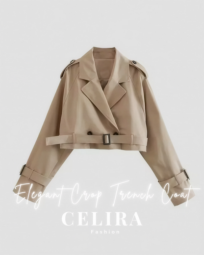 מעיל טרנץ’ קרופ אלגנטי