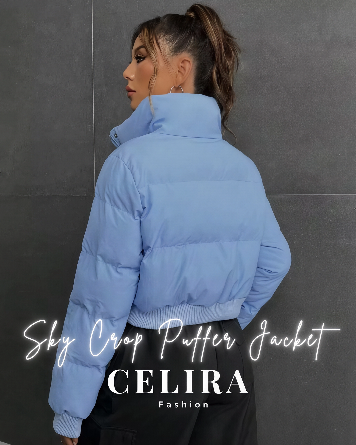 מעיל פוך קרופ – סקיי