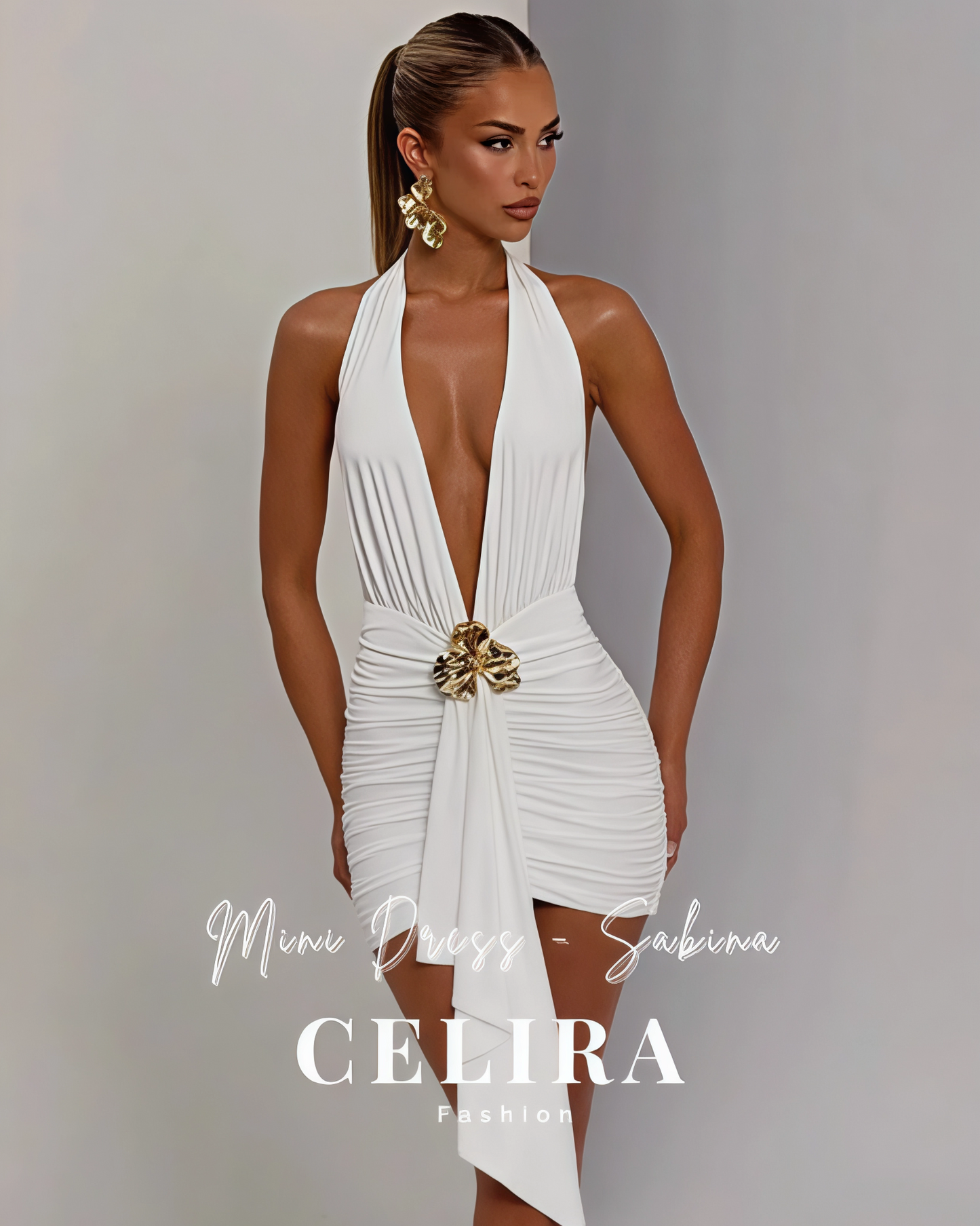 שמלת מיני דגם סבינה