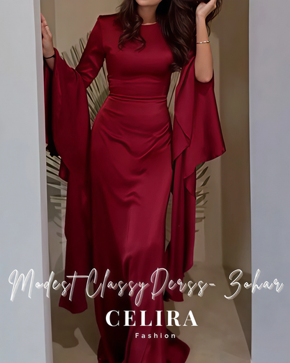 שמלה צנועה קלאסית - זוהר