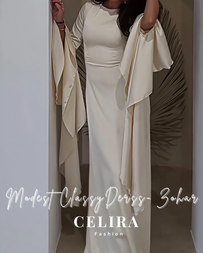 שמלה צנועה קלאסית - זוהר