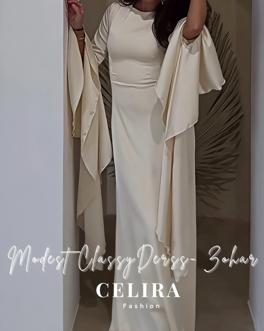 שמלה צנועה קלאסית - זוהר