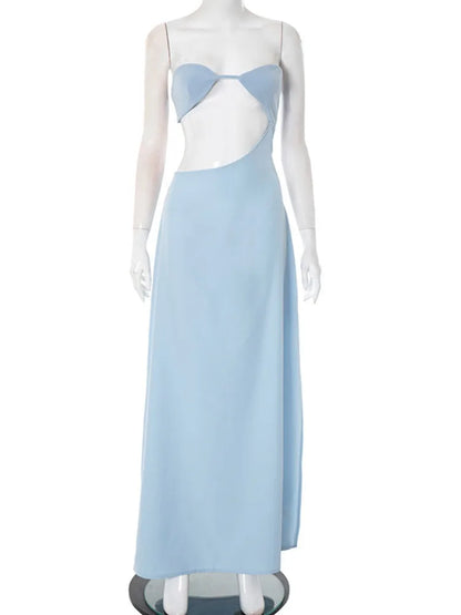 שמלת מקסי חיתוכים- לייטן