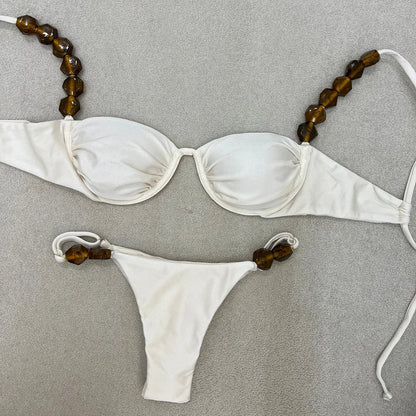 סט ביקיני בשילוב חרוזים- נועה
