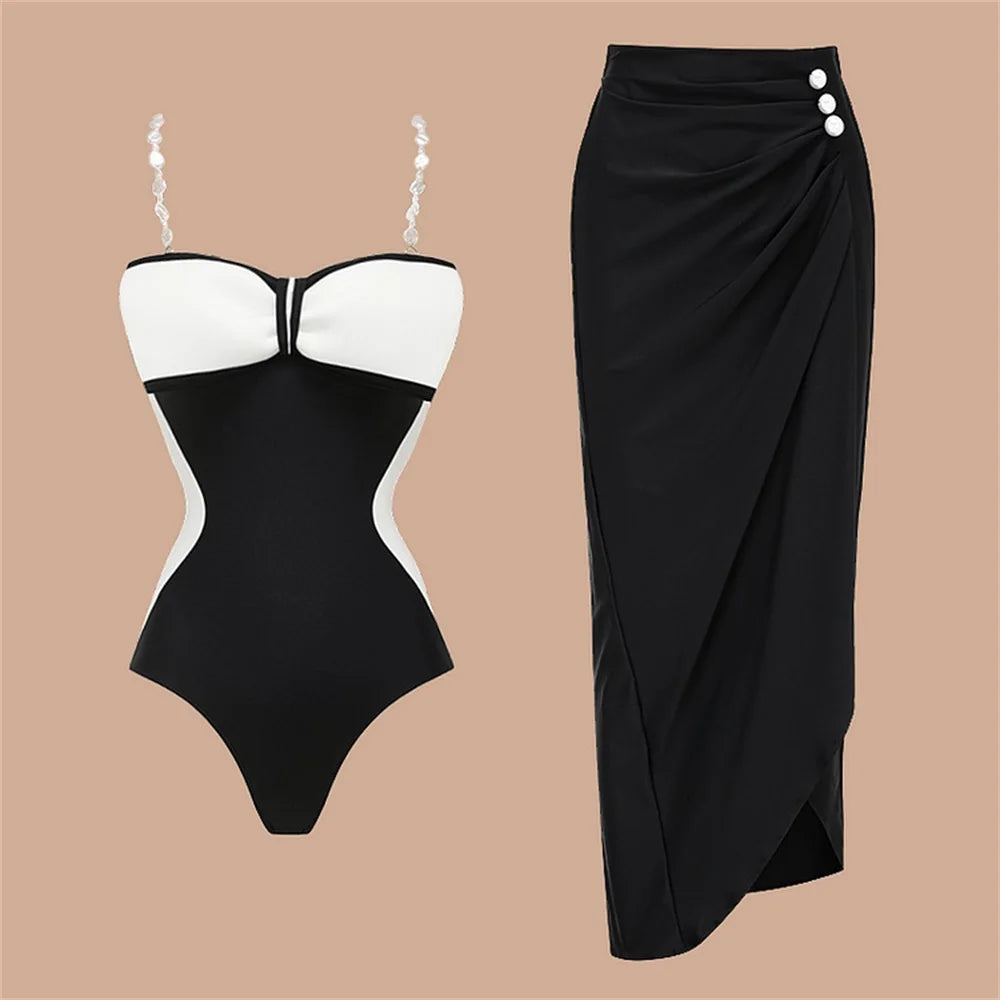 בגד ים שלם וחצאית תואמת- אמיליה