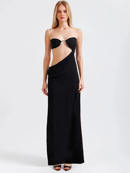 שמלת מקסי חיתוכים- לייטן