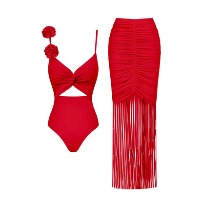 בגד ים שלם וחצאית תואמת- סלינה