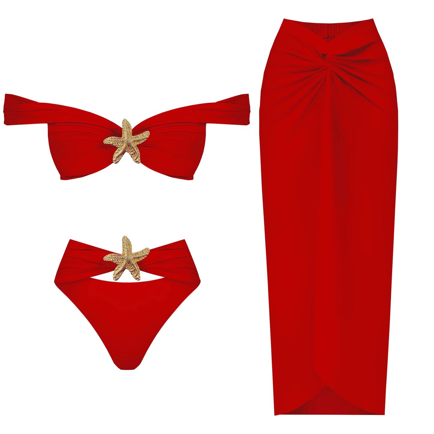 סט ביקיני וחצאית תואמת- רון