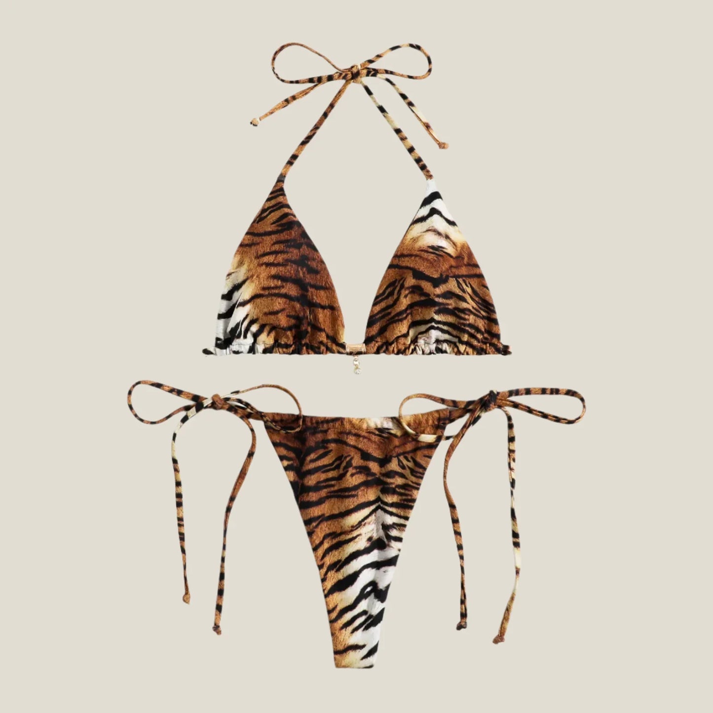 ביקיני בגזרת חוטיני מנומר- טייגר