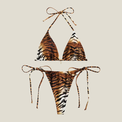 ביקיני בגזרת חוטיני מנומר- טייגר