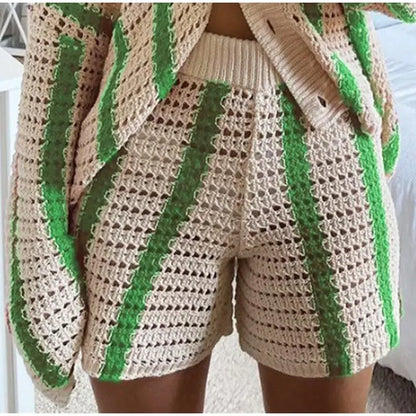 חליפת חוף סרוגהפסים- מיקונוס