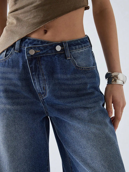 ג'ינס רחב בסגנון רטרו